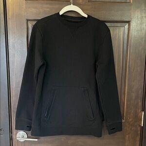 Burton Analog Crew Sweatshirt with Zippered Pockets - Black Men’s XXS